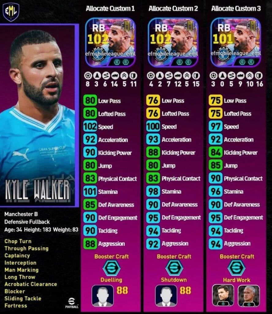 Efootball kyle walker nasıl 102 yapılır?